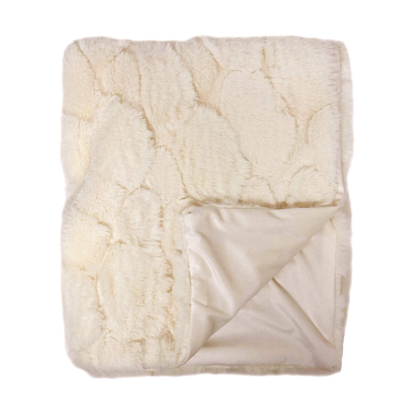 Dutch Decor Plaid 'Pommelien' 130 x 160 cm Cannoli Cream - Beige